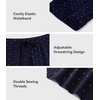 image:imageWiWi Bamboo Visose Pajama Shorts for Women Soft Sleep Bottoms Plus Size Lounge Boxers Pj Sleepwear Bottom S4XAnavyWhite Dots