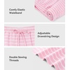 image:imageWiWi Bamboo Visose Pajama Shorts for Women Soft Sleep Bottoms Plus Size Lounge Boxers Pj Sleepwear Bottom S4XApink White Stripe