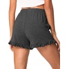 image:imageWiWi Bamboo Visose Pajama Shorts for Women Soft Sleep Bottoms Plus Size Lounge Boxers Pj Sleepwear Bottom S4XBcharcoal Heather
