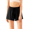 image:imageWiWi Bamboo Visose Pajama Shorts for Women Soft Sleep Bottoms Plus Size Lounge Boxers Pj Sleepwear Bottom S4XCblack