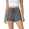 image:imageWiWi Bamboo Visose Pajama Shorts for Women Soft Sleep Bottoms Plus Size Lounge Boxers Pj Sleepwear Bottom S4XCdark Heather Grey