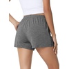 image:imageWiWi Bamboo Visose Pajama Shorts for Women Soft Sleep Bottoms Plus Size Lounge Boxers Pj Sleepwear Bottom S4XCdark Heather Grey