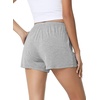 image:imageWiWi Bamboo Visose Pajama Shorts for Women Soft Sleep Bottoms Plus Size Lounge Boxers Pj Sleepwear Bottom S4XCheather Grey