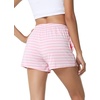 image:imageWiWi Bamboo Visose Pajama Shorts for Women Soft Sleep Bottoms Plus Size Lounge Boxers Pj Sleepwear Bottom S4XCpink White Stripe