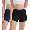 image:imageWiWi Bamboo Visose Pajama Shorts for Women Soft Sleep Bottoms Plus Size Lounge Boxers Pj Sleepwear Bottom S4XEblacknavy