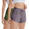 image:imageWiWi Bamboo Visose Pajama Shorts for Women Soft Sleep Bottoms Plus Size Lounge Boxers Pj Sleepwear Bottom S4XEdark Greyarmy Green