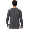 image:imageWiWi Mens Super Soft Long Sleeve Tees Moisture Wicking Shirts Viscose from Bamboo Cooling Crew Neck TShirt SXXLAcharcoal Grey