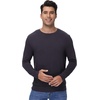 image:imageWiWi Mens Super Soft Long Sleeve Tees Moisture Wicking Shirts Viscose from Bamboo Cooling Crew Neck TShirt SXXLBblue Black
