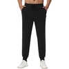 image:imageWiWi Mens Sweatpants Joggers for Men with Pocket Athletic Running Workout Gym Pants Lightweight Track Casual Pant SXXLAblack