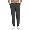 image:imageWiWi Mens Sweatpants Joggers for Men with Pocket Athletic Running Workout Gym Pants Lightweight Track Casual Pant SXXLCcharcoal HeatherLight Heather Grey