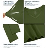 image:imageWiWi Nightgowns for Women Bamboo Viscose Soft Long Sleeve Sleep Shirts Comfy Sleepwear Night Shirts S4XAarmy Green