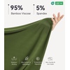image:imageWiWi Nightgowns for Women Bamboo Viscose Soft Long Sleeve Sleep Shirts Comfy Sleepwear Night Shirts S4XAarmy Green