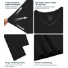 image:imageWiWi Nightgowns for Women Bamboo Viscose Soft Long Sleeve Sleep Shirts Comfy Sleepwear Night Shirts S4XAblack