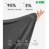 image:imageWiWi Nightgowns for Women Bamboo Viscose Soft Long Sleeve Sleep Shirts Comfy Sleepwear Night Shirts S4XAcharcoal
