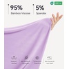 image:imageWiWi Nightgowns for Women Bamboo Viscose Soft Long Sleeve Sleep Shirts Comfy Sleepwear Night Shirts S4XAlight Purple