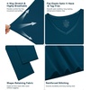 image:imageWiWi Nightgowns for Women Bamboo Viscose Soft Long Sleeve Sleep Shirts Comfy Sleepwear Night Shirts S4XApeacock Blue