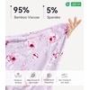 image:imageWiWi Nightgowns for Women Bamboo Viscose Soft Long Sleeve Sleep Shirts Comfy Sleepwear Night Shirts S4XApeony on Gray