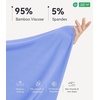 image:imageWiWi Nightgowns for Women Bamboo Viscose Soft Long Sleeve Sleep Shirts Comfy Sleepwear Night Shirts S4XAsky Blue