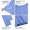 image:imageWiWi Nightgowns for Women Bamboo Viscose Soft Long Sleeve Sleep Shirts Comfy Sleepwear Night Shirts S4XAsky Blue