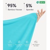 image:imageWiWi Nightgowns for Women Bamboo Viscose Soft Long Sleeve Sleep Shirts Comfy Sleepwear Night Shirts S4XAturquoise
