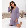 image:imageWiWi Nightgowns for Women Bamboo Viscose Soft Long Sleeve Sleep Shirts Comfy Sleepwear Night Shirts S4XAviolet