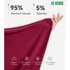 image:imageWiWi Nightgowns for Women Bamboo Viscose Soft Long Sleeve Sleep Shirts Comfy Sleepwear Night Shirts S4XAwine