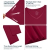image:imageWiWi Nightgowns for Women Bamboo Viscose Soft Long Sleeve Sleep Shirts Comfy Sleepwear Night Shirts S4XAwine