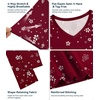 image:imageWiWi Nightgowns for Women Bamboo Viscose Soft Long Sleeve Sleep Shirts Comfy Sleepwear Night Shirts S4XAwine Floral