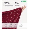 image:imageWiWi Nightgowns for Women Bamboo Viscose Soft Long Sleeve Sleep Shirts Comfy Sleepwear Night Shirts S4XAwine Floral