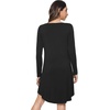 image:imageWiWi Nightgowns for Women Bamboo Viscose Soft Long Sleeve Sleep Shirts Comfy Sleepwear Night Shirts S4XBblackEye