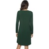 image:imageWiWi Nightgowns for Women Bamboo Viscose Soft Long Sleeve Sleep Shirts Comfy Sleepwear Night Shirts S4XBdeep GreenEye