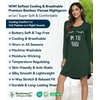 image:imageWiWi Nightgowns for Women Bamboo Viscose Soft Long Sleeve Sleep Shirts Comfy Sleepwear Night Shirts S4XBdeep GreenEye