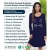 image:imageWiWi Nightgowns for Women Bamboo Viscose Soft Long Sleeve Sleep Shirts Comfy Sleepwear Night Shirts S4XBnavyCat