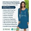 image:imageWiWi Nightgowns for Women Bamboo Viscose Soft Long Sleeve Sleep Shirts Comfy Sleepwear Night Shirts S4XBteal BlueCat