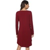 image:imageWiWi Nightgowns for Women Bamboo Viscose Soft Long Sleeve Sleep Shirts Comfy Sleepwear Night Shirts S4XBwineCat