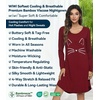 image:imageWiWi Nightgowns for Women Bamboo Viscose Soft Long Sleeve Sleep Shirts Comfy Sleepwear Night Shirts S4XBwineCat