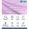 image:imageWiWi Nightgowns for Women Bamboo Viscose Soft Long Sleeve Sleep Shirts Comfy Sleepwear Night Shirts S4XClight Purple