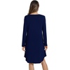 image:imageWiWi Nightgowns for Women Bamboo Viscose Soft Long Sleeve Sleep Shirts Comfy Sleepwear Night Shirts S4XCnavy