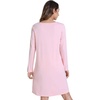 image:imageWiWi Nightgowns for Women Bamboo Viscose Soft Long Sleeve Sleep Shirts Comfy Sleepwear Night Shirts S4XDpink