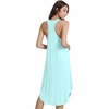 image:imageWiWi Nightgowns for Women Bamboo Viscose Super Soft Sleeveless Racerback Night Shirts Plus Size Cooling Sleepshirts S4XAaqua