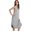 image:imageWiWi Nightgowns for Women Bamboo Viscose Super Soft Sleeveless Racerback Night Shirts Plus Size Cooling Sleepshirts S4XAheather Grey