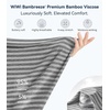 image:imageWiWi Nightgowns for Women Bamboo Viscose Super Soft Sleeveless Racerback Night Shirts Plus Size Cooling Sleepshirts S4XAheather Grey Stripe