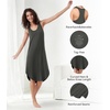 image:imageWiWi Nightgowns for Women Bamboo Viscose Super Soft Sleeveless Racerback Night Shirts Plus Size Cooling Sleepshirts S4XAiron Grey