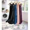 image:imageWiWi Nightgowns for Women Bamboo Viscose Super Soft Sleeveless Racerback Night Shirts Plus Size Cooling Sleepshirts S4XAnavy