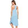 image:imageWiWi Nightgowns for Women Bamboo Viscose Super Soft Sleeveless Racerback Night Shirts Plus Size Cooling Sleepshirts S4XApale Blue