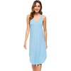 image:imageWiWi Nightgowns for Women Bamboo Viscose Super Soft Sleeveless Racerback Night Shirts Plus Size Cooling Sleepshirts S4XApale Blue