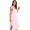 image:imageWiWi Nightgowns for Women Bamboo Viscose Super Soft Sleeveless Racerback Night Shirts Plus Size Cooling Sleepshirts S4XApink