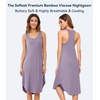 image:imageWiWi Nightgowns for Women Bamboo Viscose Super Soft Sleeveless Racerback Night Shirts Plus Size Cooling Sleepshirts S4XAviolet