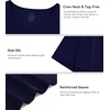 image:imageWiWi Nightgowns for Women Bamboo Viscose Super Soft Sleeveless Racerback Night Shirts Plus Size Cooling Sleepshirts S4XBnavy