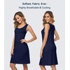 image:imageWiWi Nightgowns for Women Bamboo Viscose Super Soft Sleeveless Racerback Night Shirts Plus Size Cooling Sleepshirts S4XBnavy